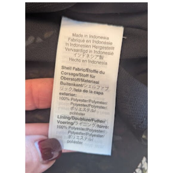 Madewell Floral Peplum Blouse Size Small Long Sleeves - Picture 15 of 15